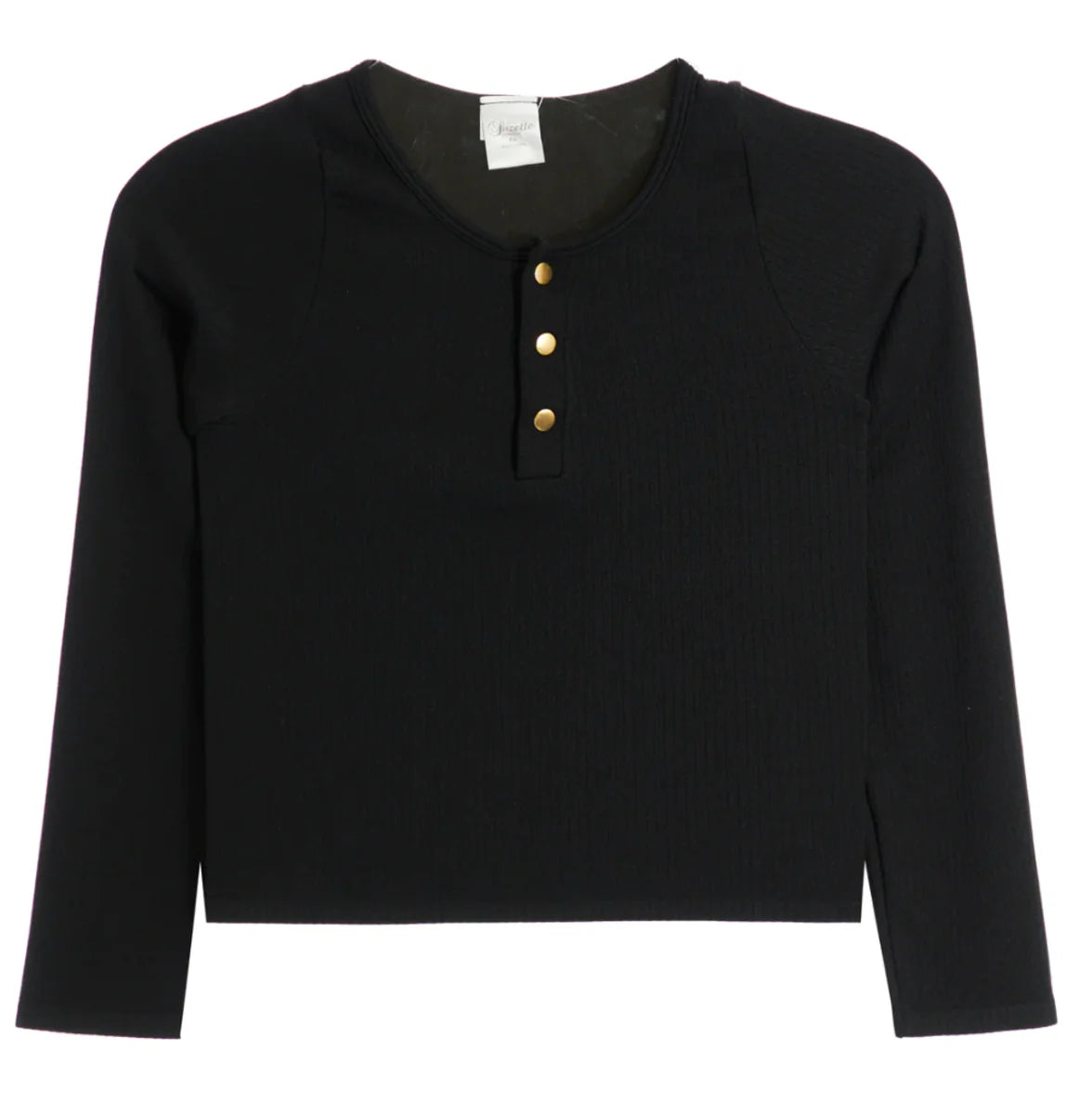 Ribbed Long Sleeve Henley