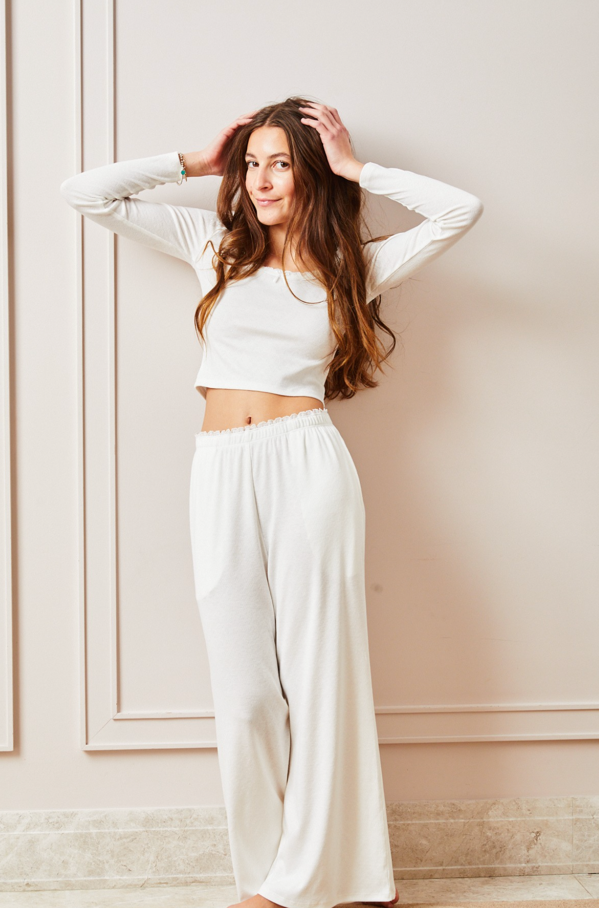 Heart Pointelle L/S Shirt