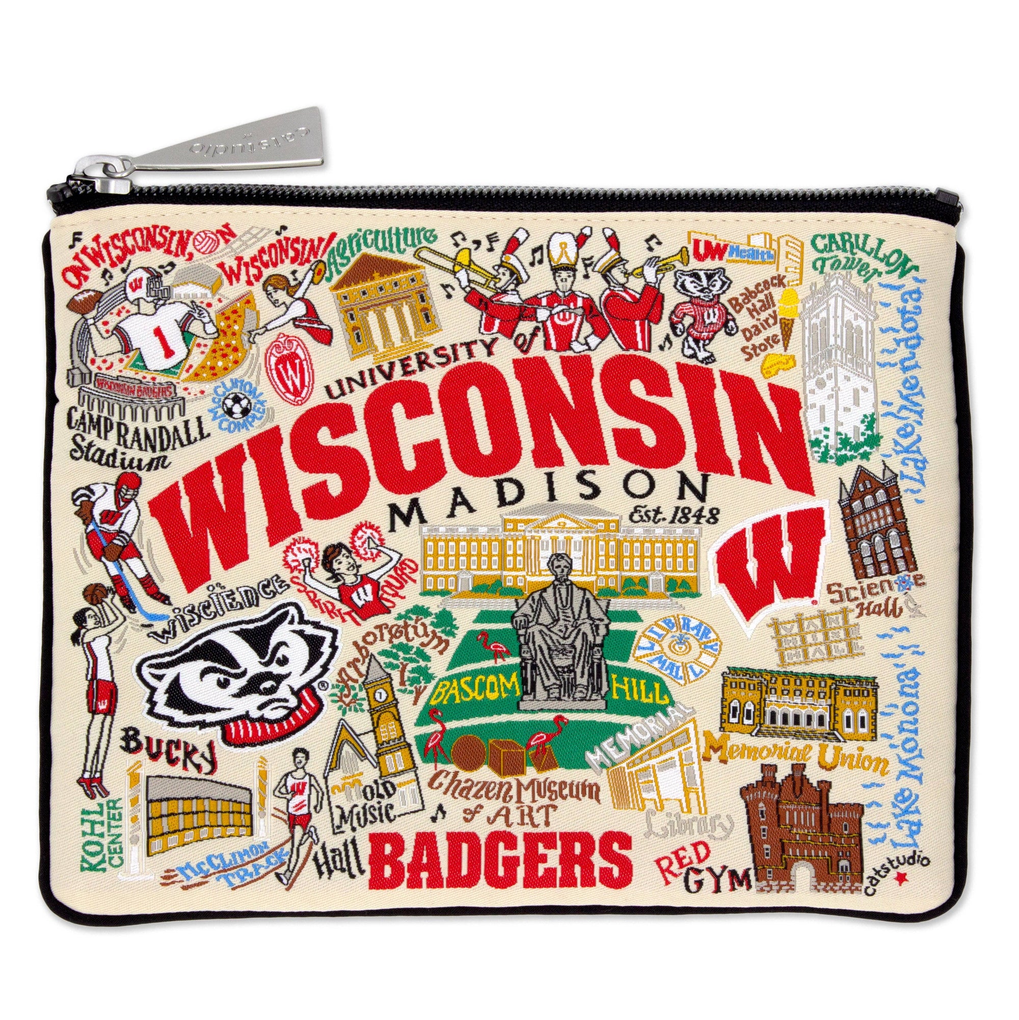 Wisconsin, University of Collegiate Zip Pouch