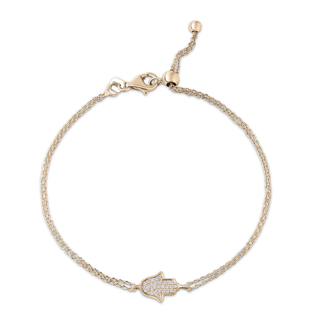 14K Gold classic Hamsa Bracelet