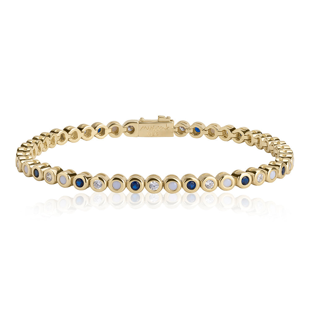 Small classic tennis bracelet