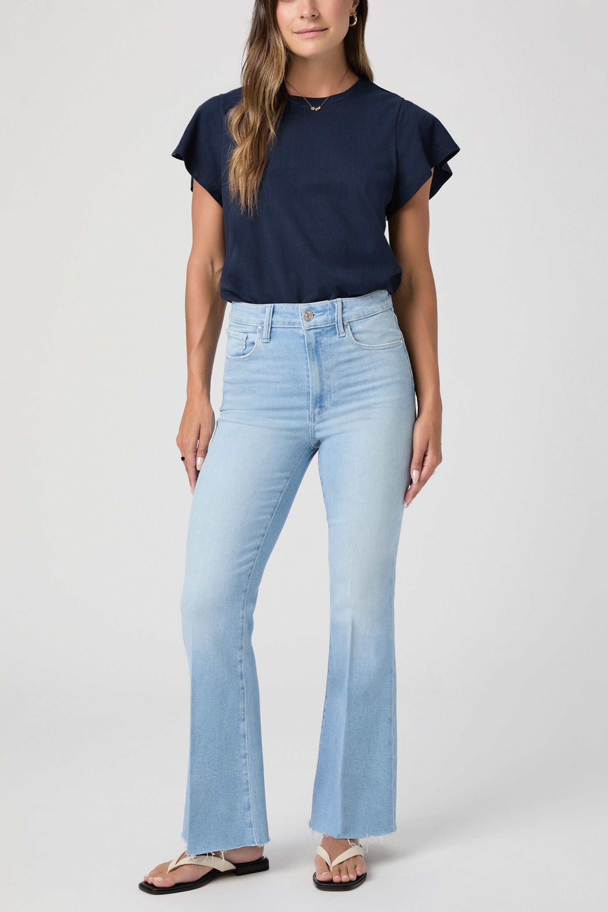 Marlow Skimmer W/ Raw Hem + Seamed Beltloops - Santorini Sky