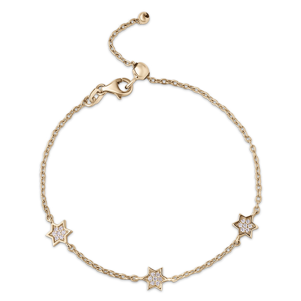 3x Full star of david bracelet