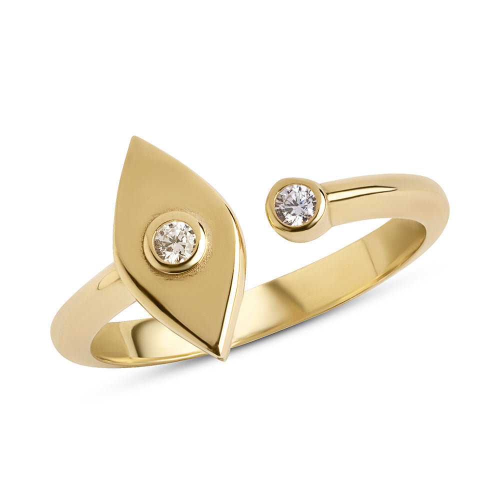 Silver single Lucky eye ring