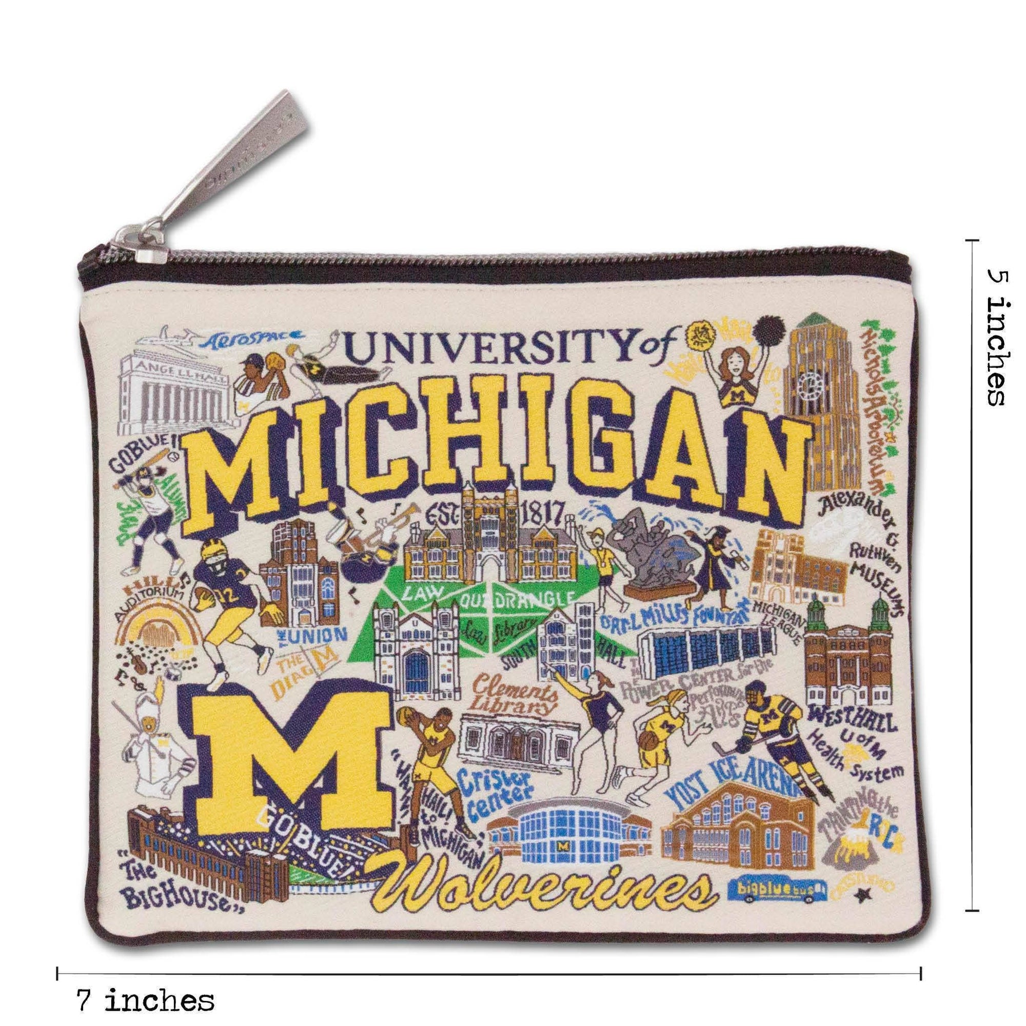 Michigan, University of Collegiate Zip Pouch