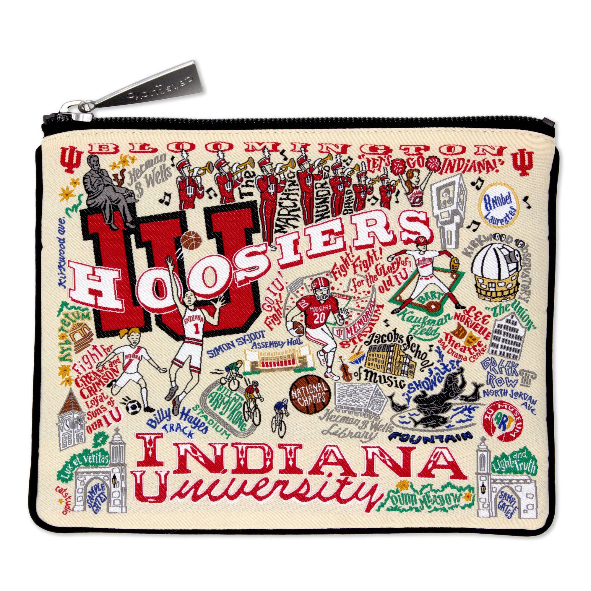 Indiana University Collegiate Zip Pouch