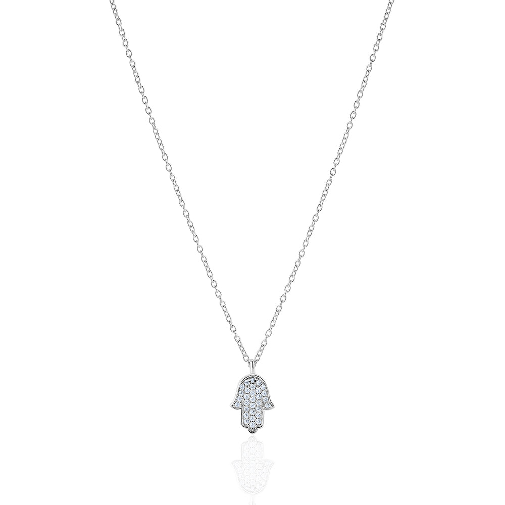 14k gold classic Hamsa necklace