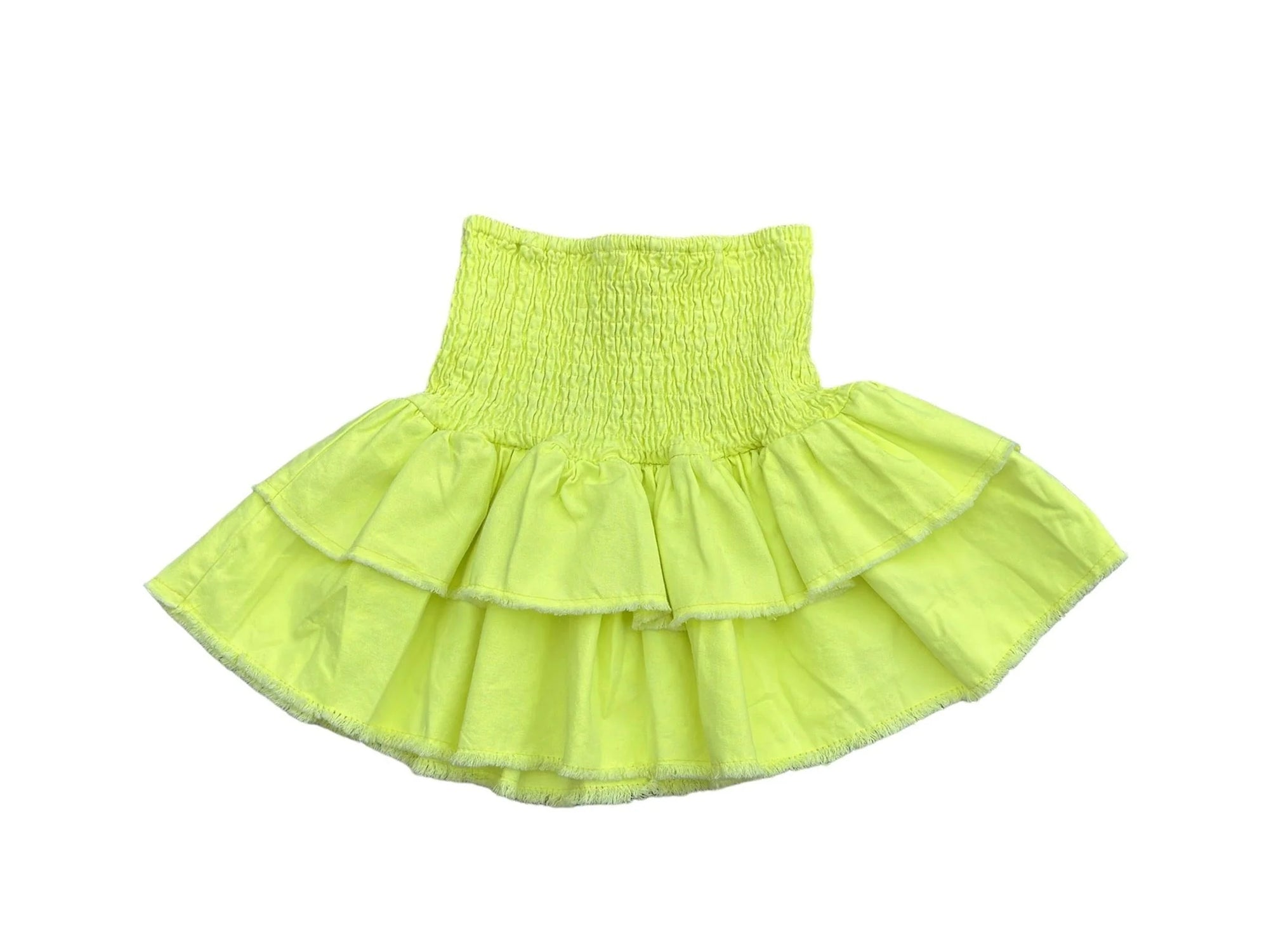 Denim Ruffle Skirt