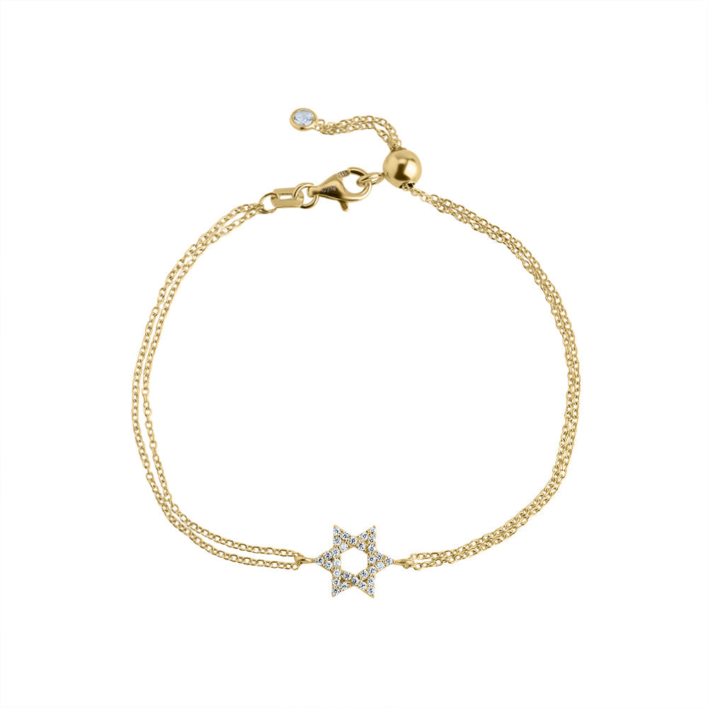 Small classic star of David bracelet