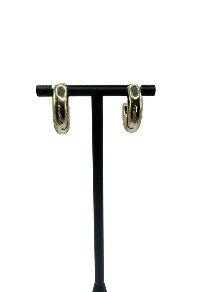 Chunky Gold Hoop Earrings YG