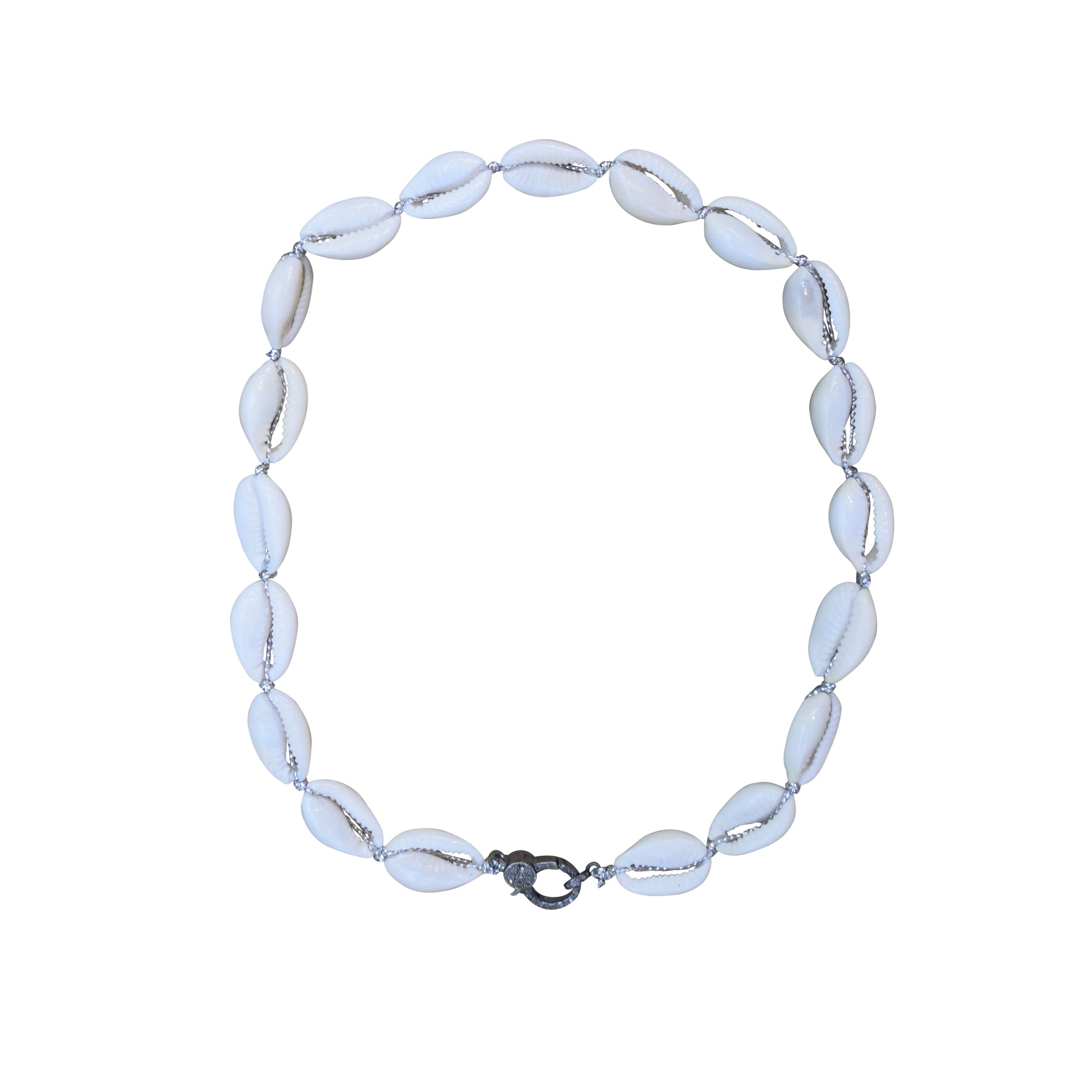 Silver Cowrie Shell Necklace