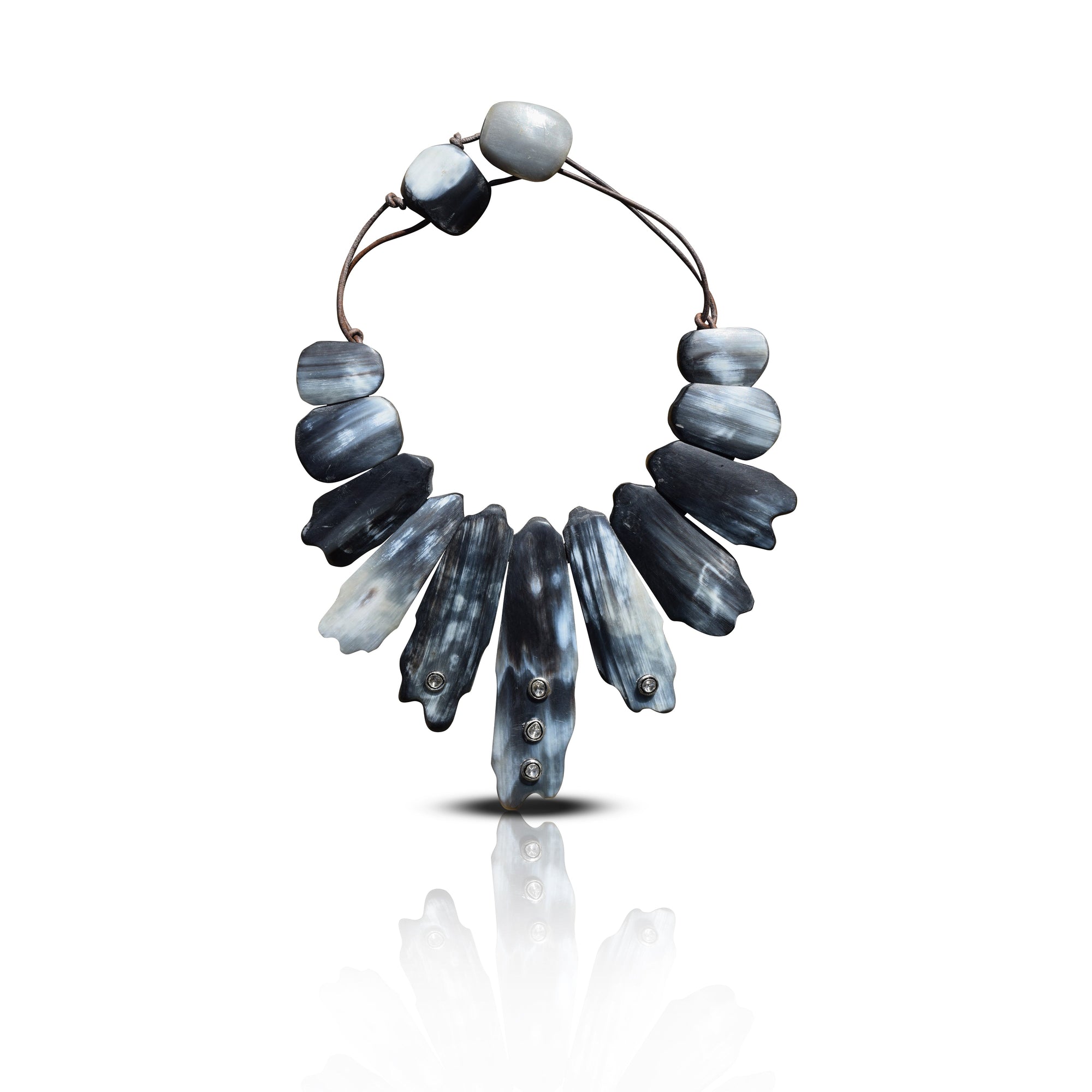 Dark Matte Horn Collar
