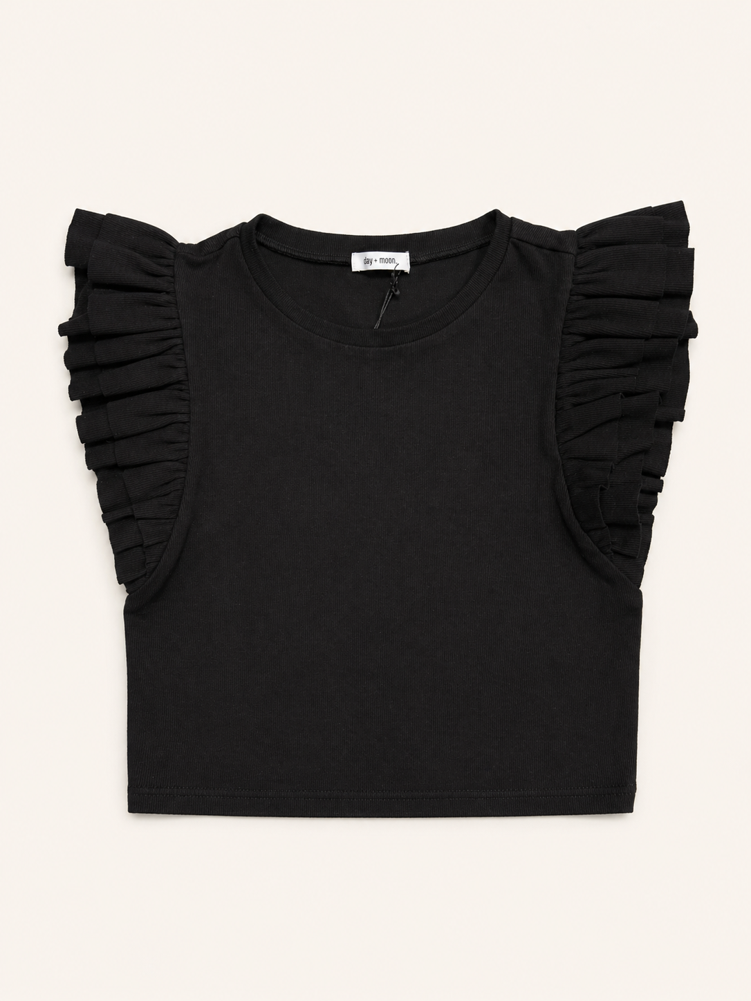 Ribbed Flutter Tee