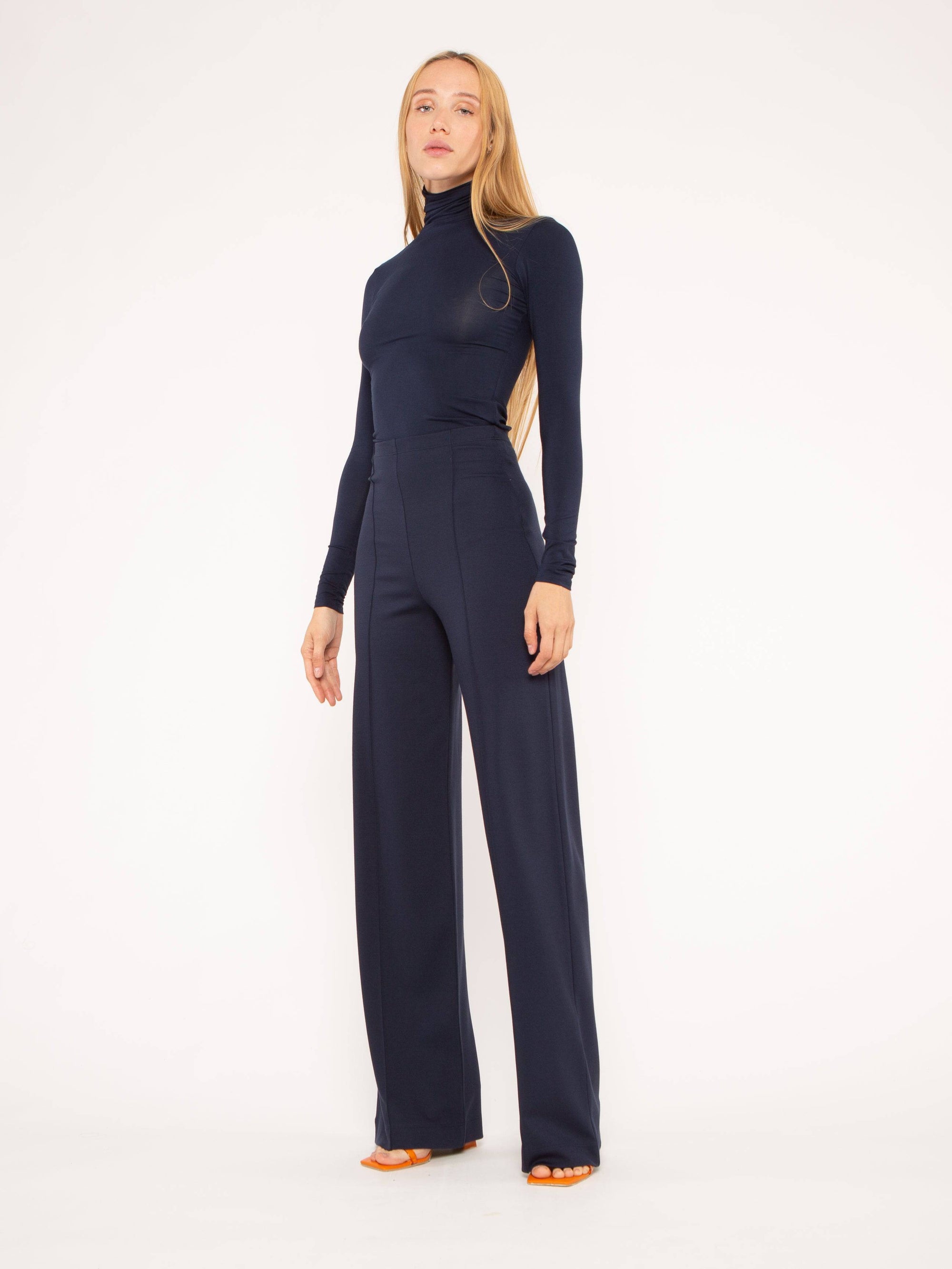 Ponte Knit Straight Leg Pant - Wholesale