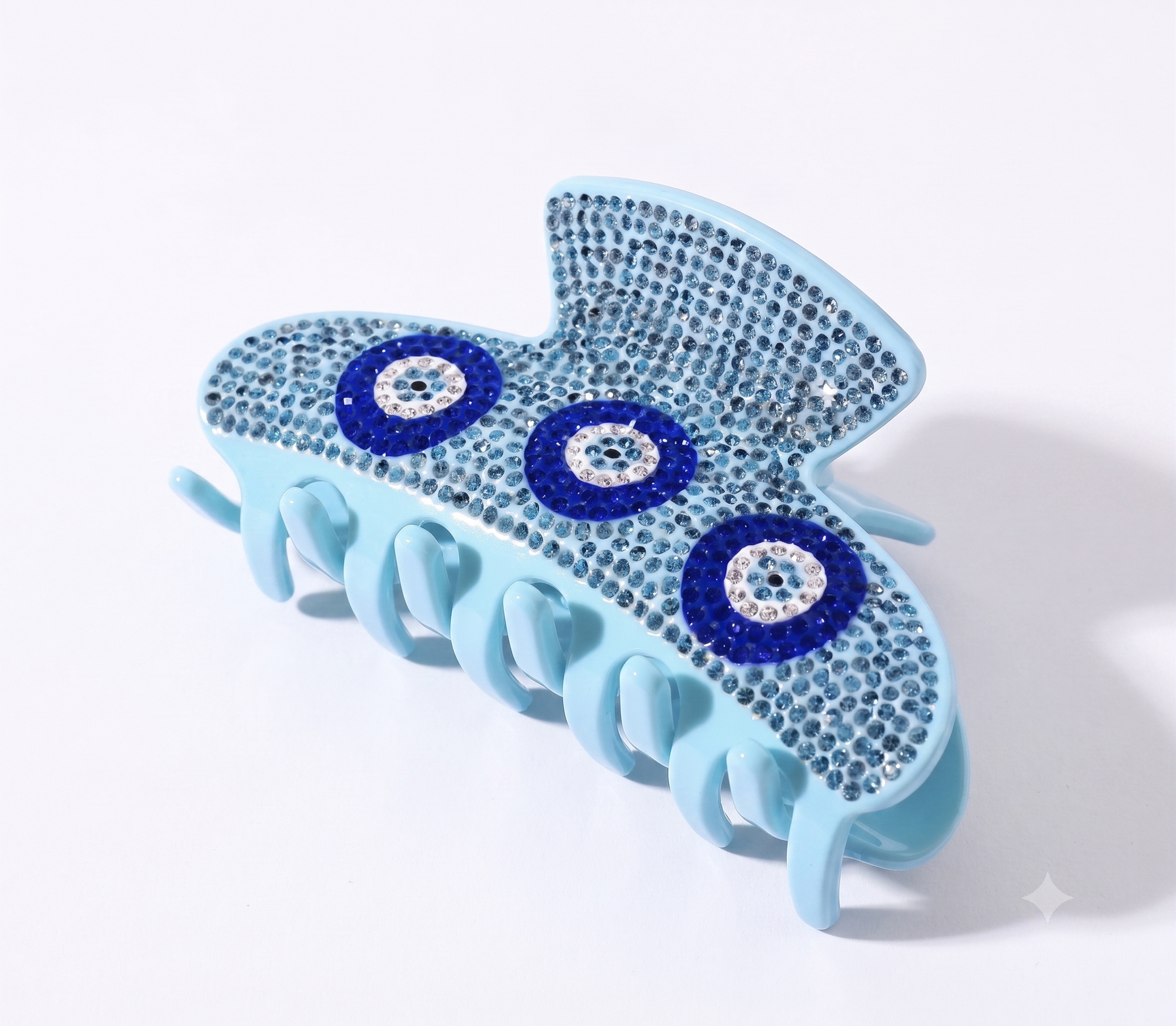 Jeweled Evil Eye Claw Clip