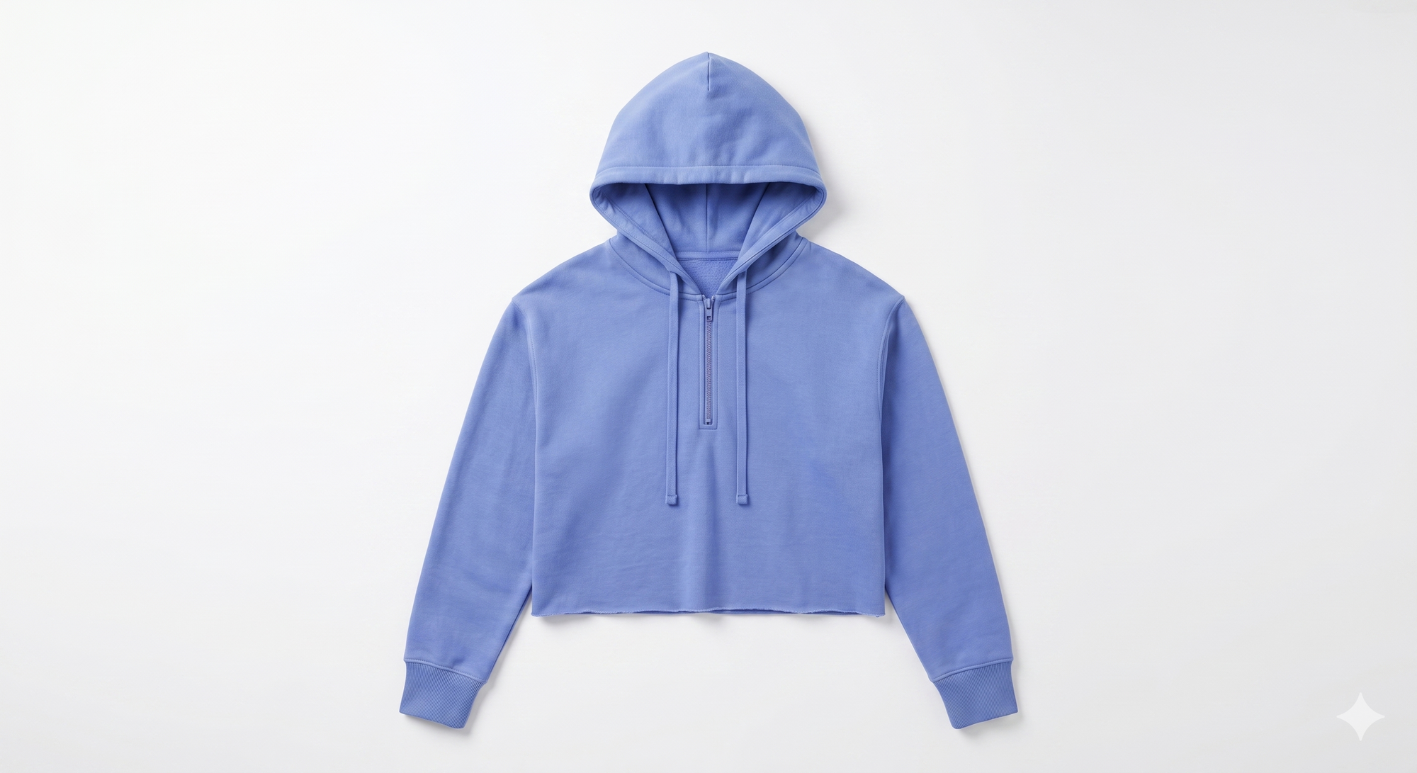 Quarter Zip Crop Sweatshirt