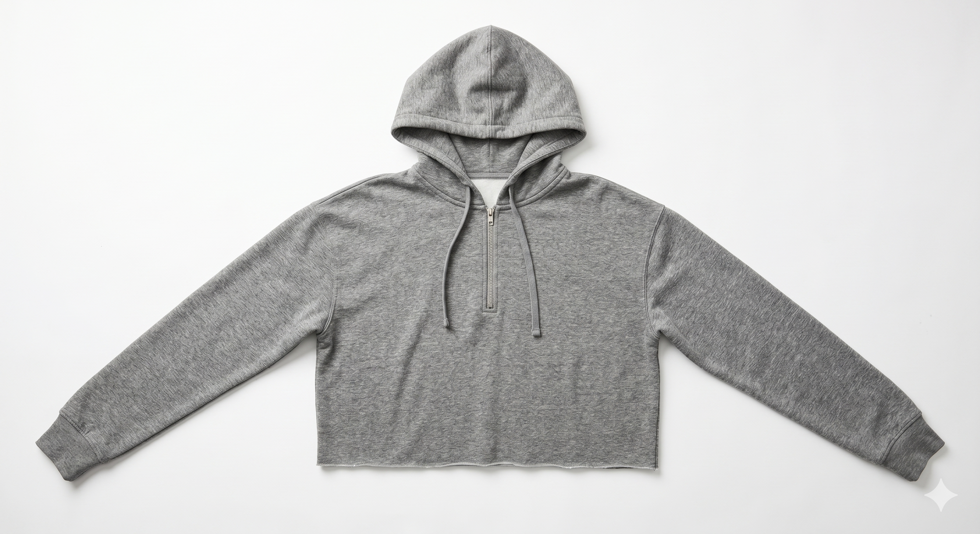 Quarter Zip Crop Sweatshirt