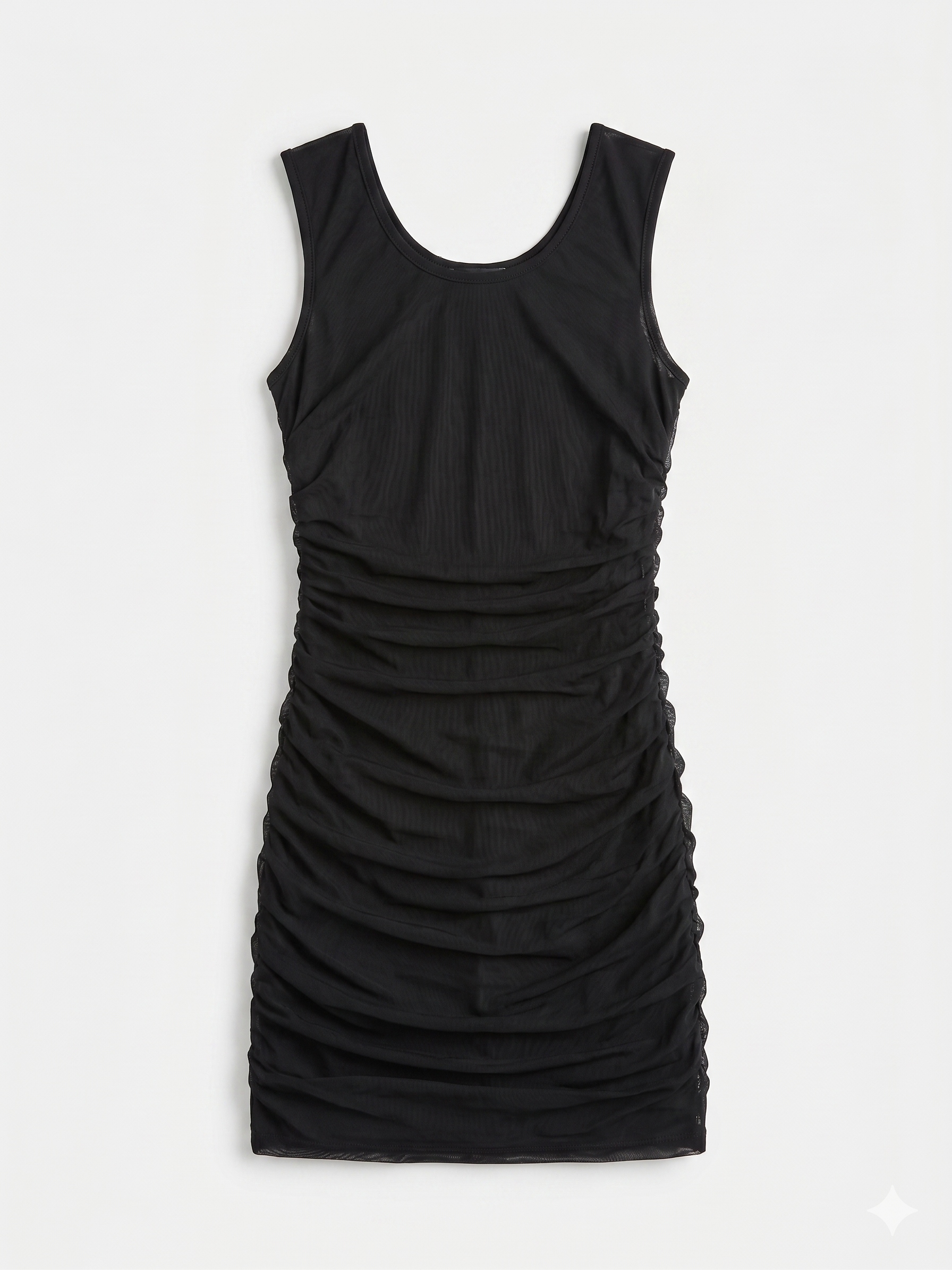 Mesh Ruched Dress