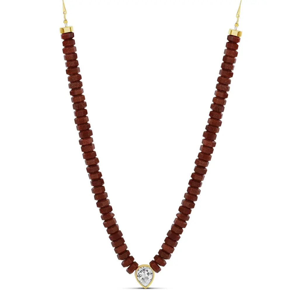 Glow in every tone Necklace (brown)