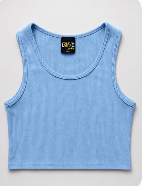 Crop Ribbed Tank Top