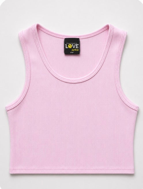 Crop Ribbed Tank Top
