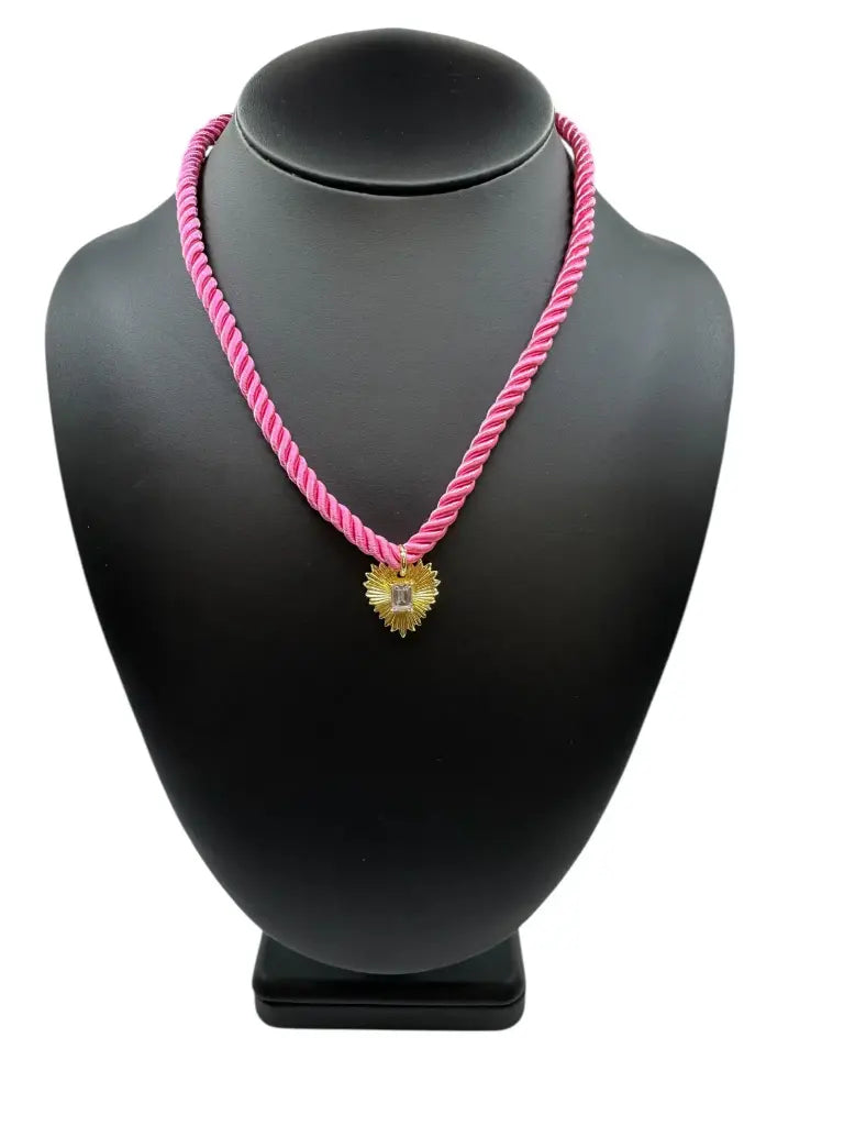 Power In Pink Rope Necklace