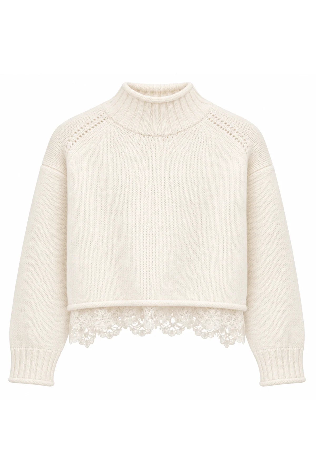 Reid Lace Trim Sweater