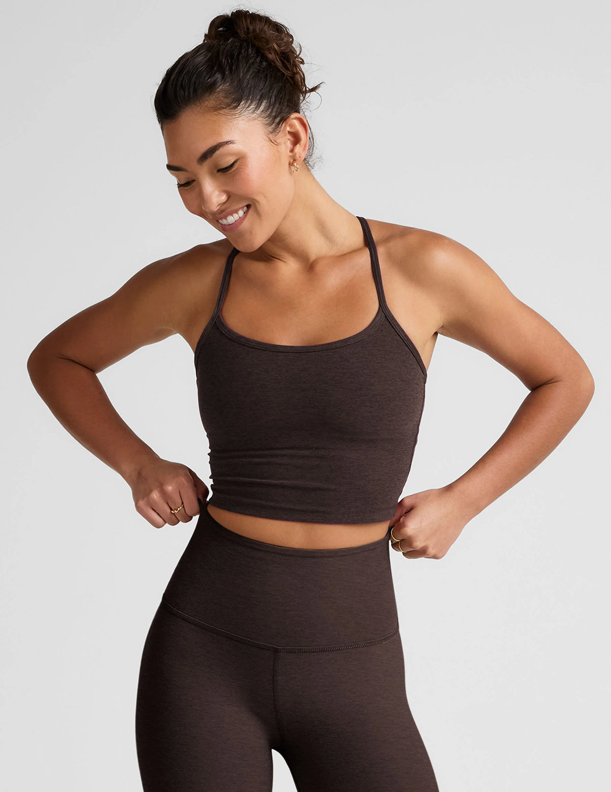 Spacedye Slim Racerback Cropped Tank