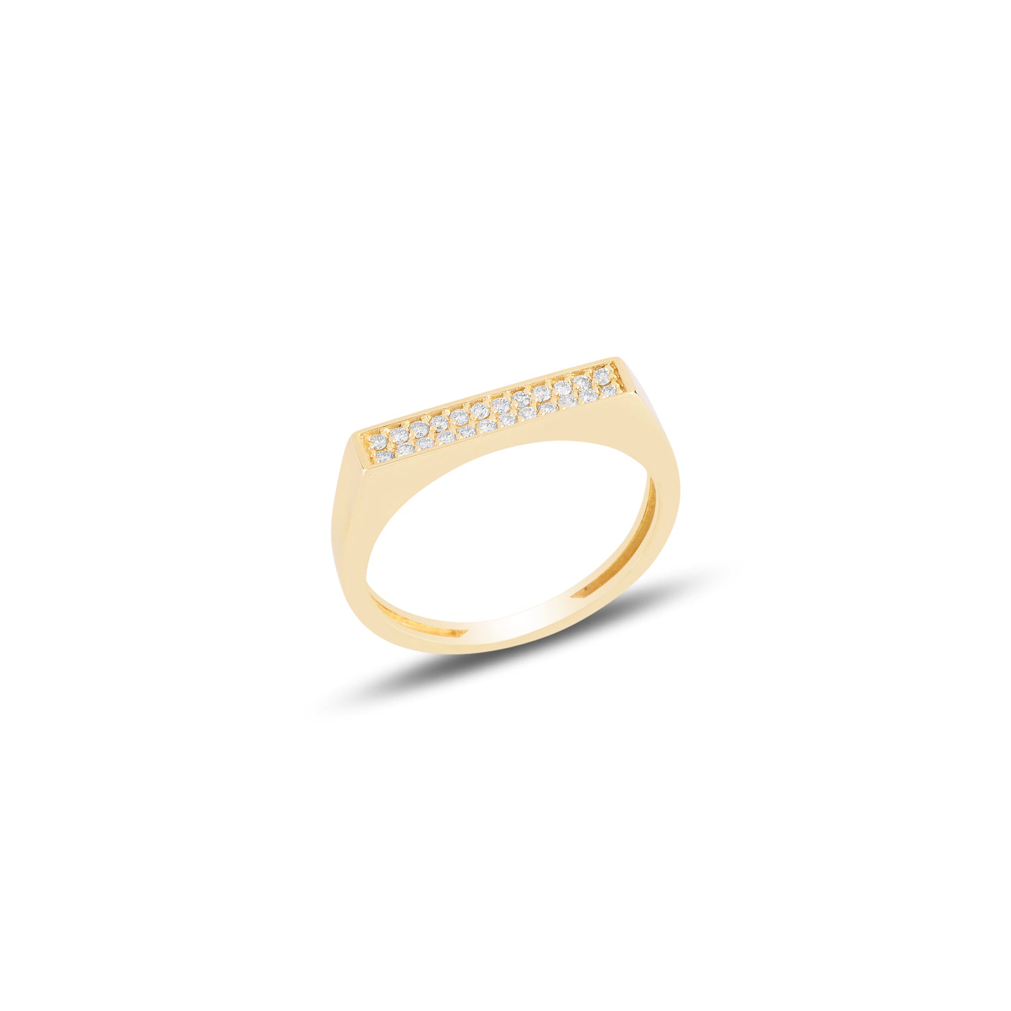 14k gold ring with Diamonds