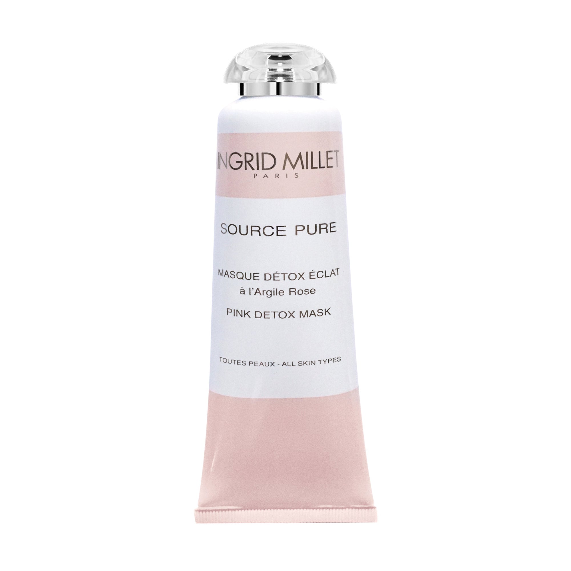 Ingrid Millet Source Pure Pink Detox Mask packaging on a white background