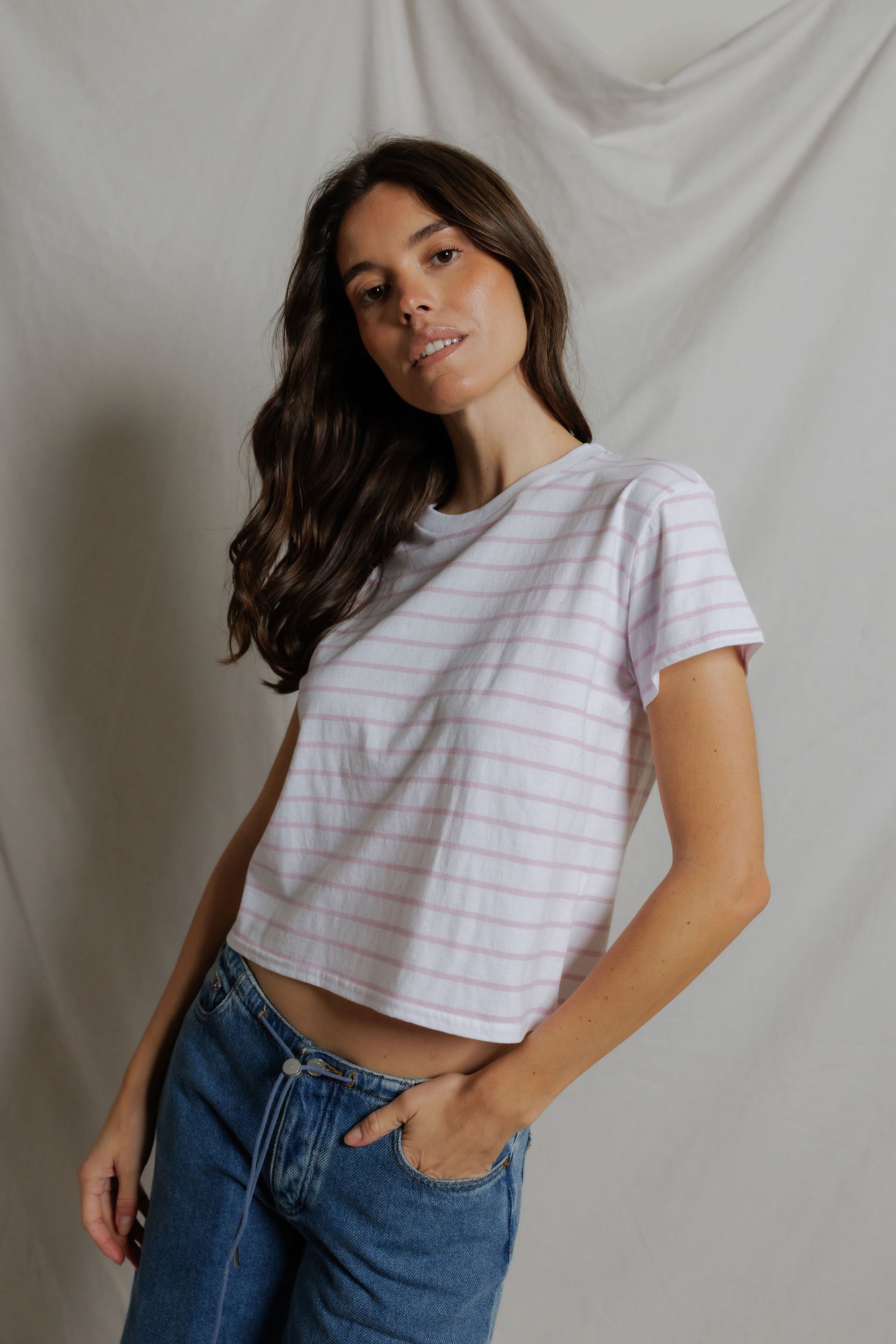 Ultraviolet/White Stripe