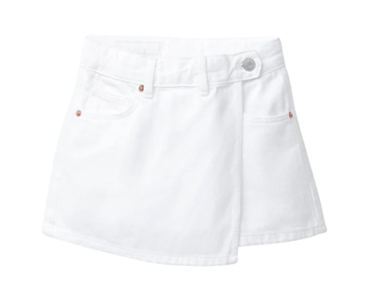 Wrap Denim Skort