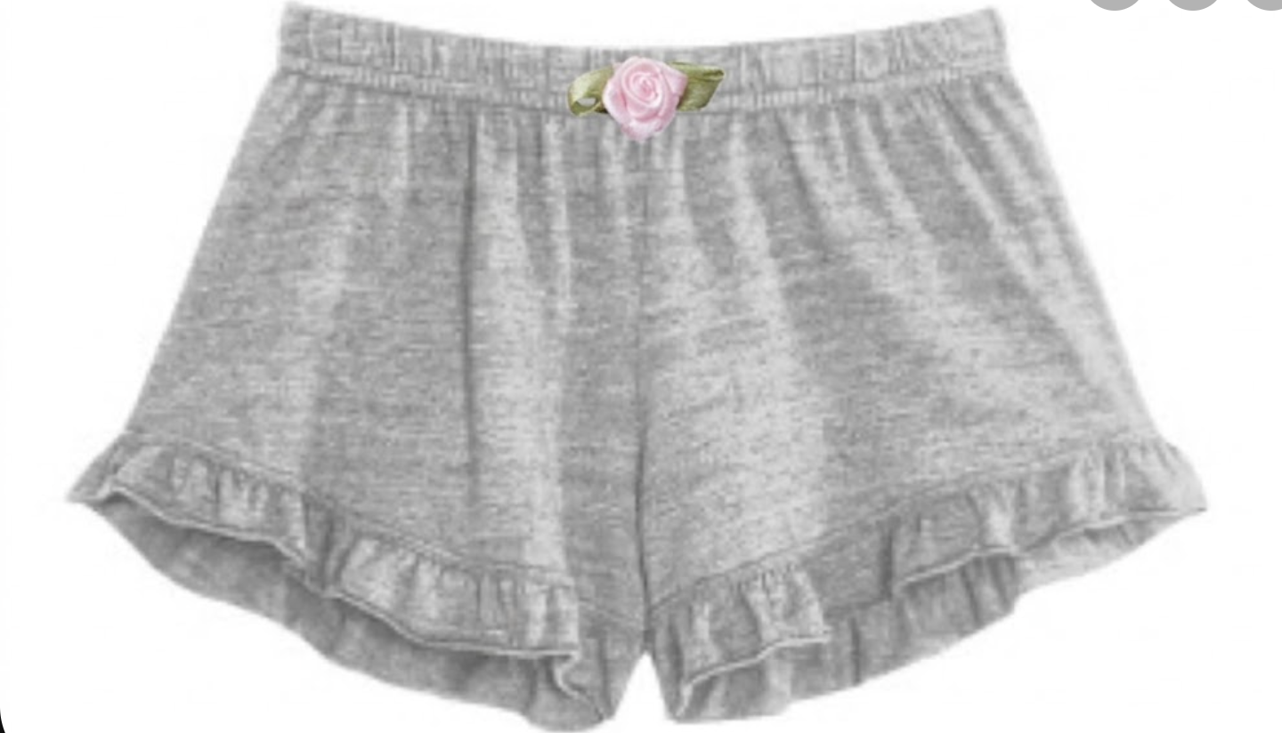 Ruffle Short with Rose