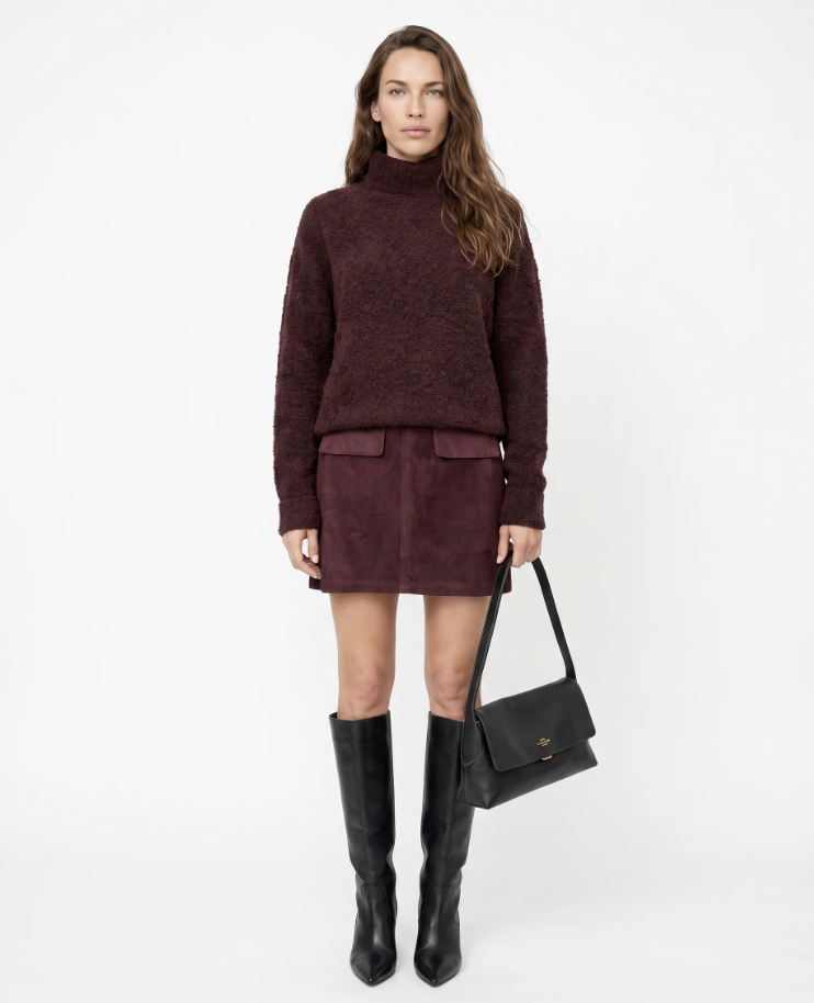 Suede Mini Skirt