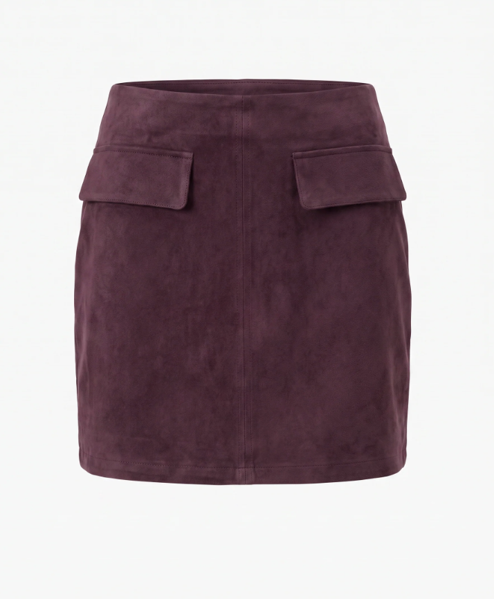 Suede Mini Skirt