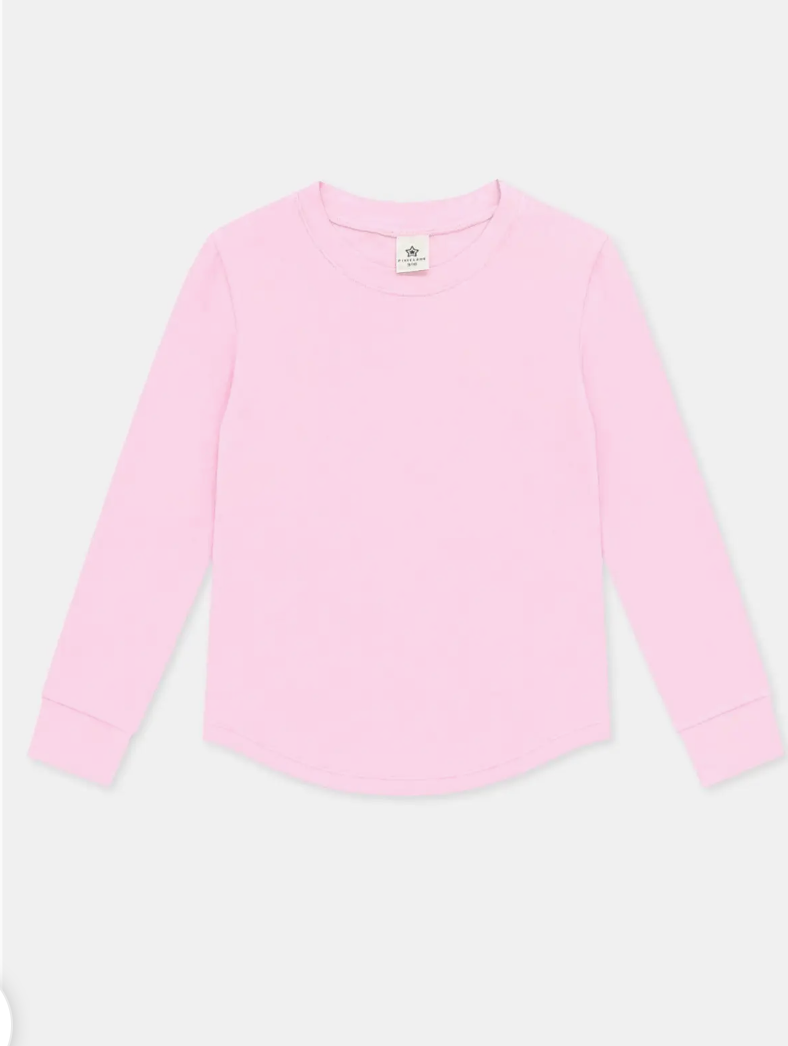 Long Sleeve Shirttail Top