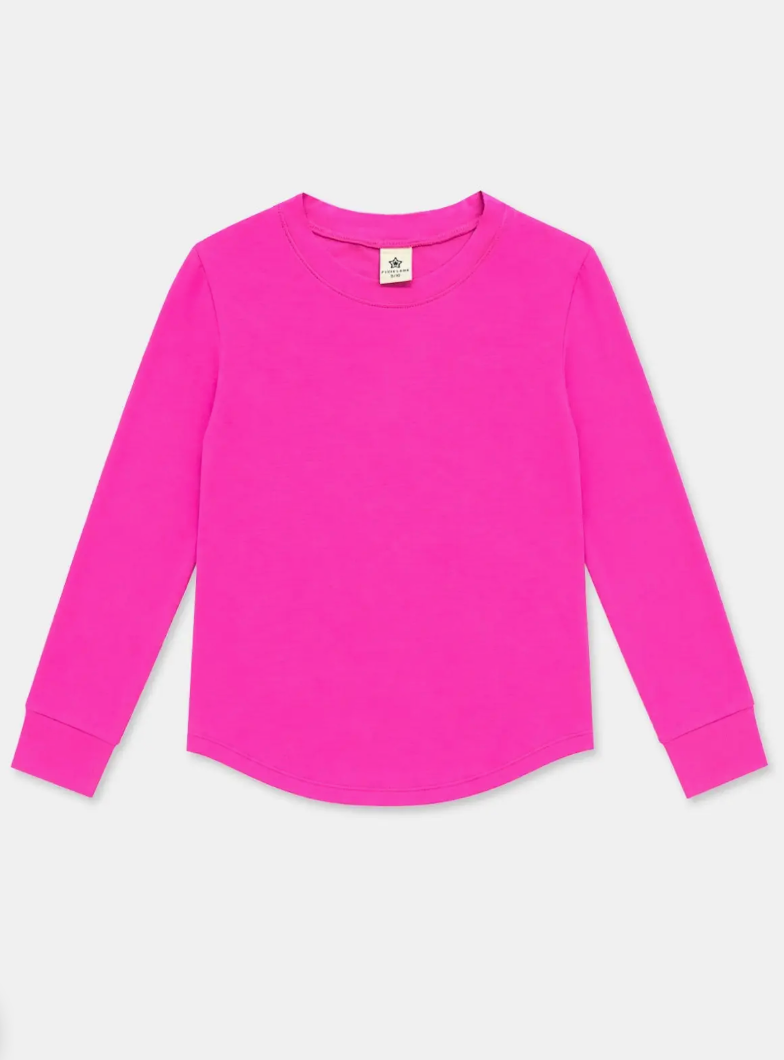 Long Sleeve Shirttail Top