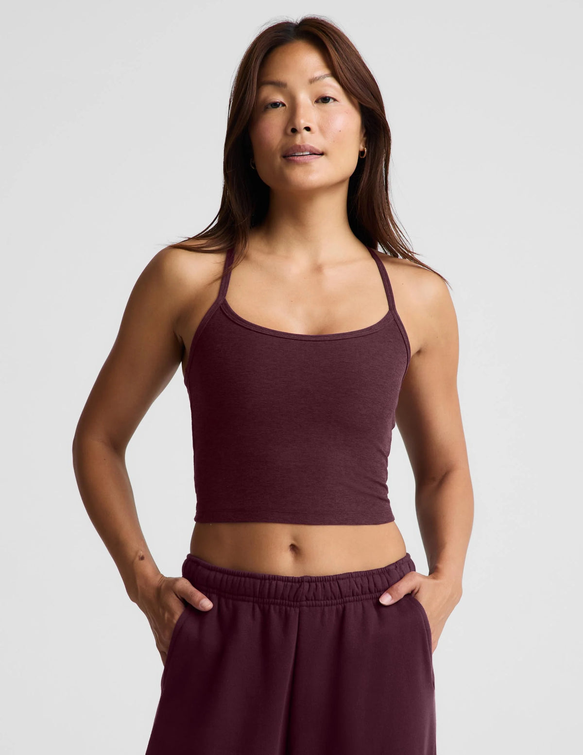 Spacedye Slim Racerback Cropped Tank
