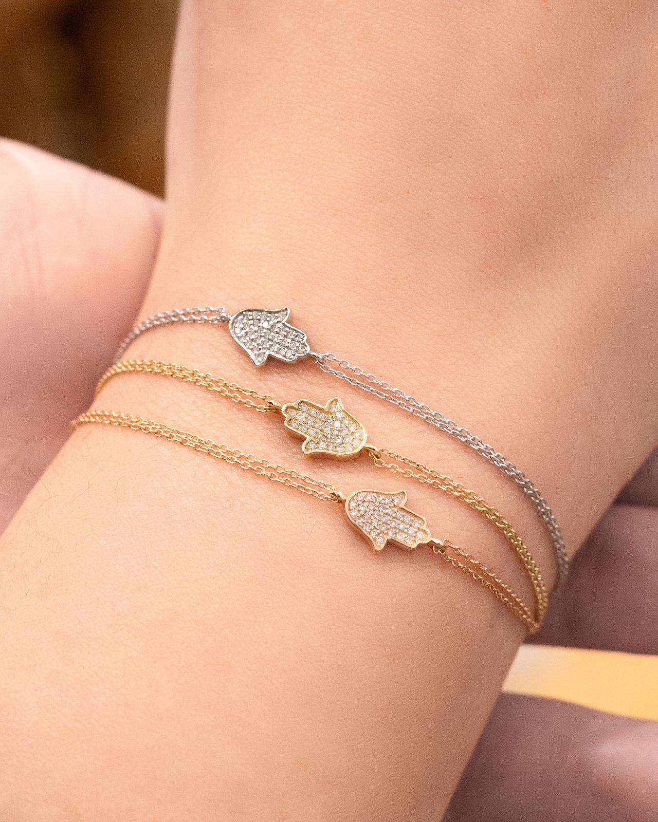 14K Gold classic Hamsa Bracelet