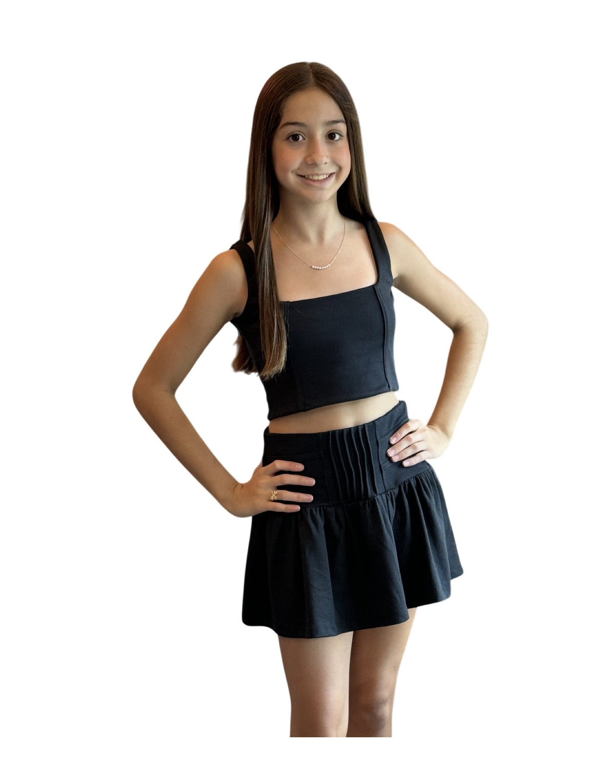black crop-top