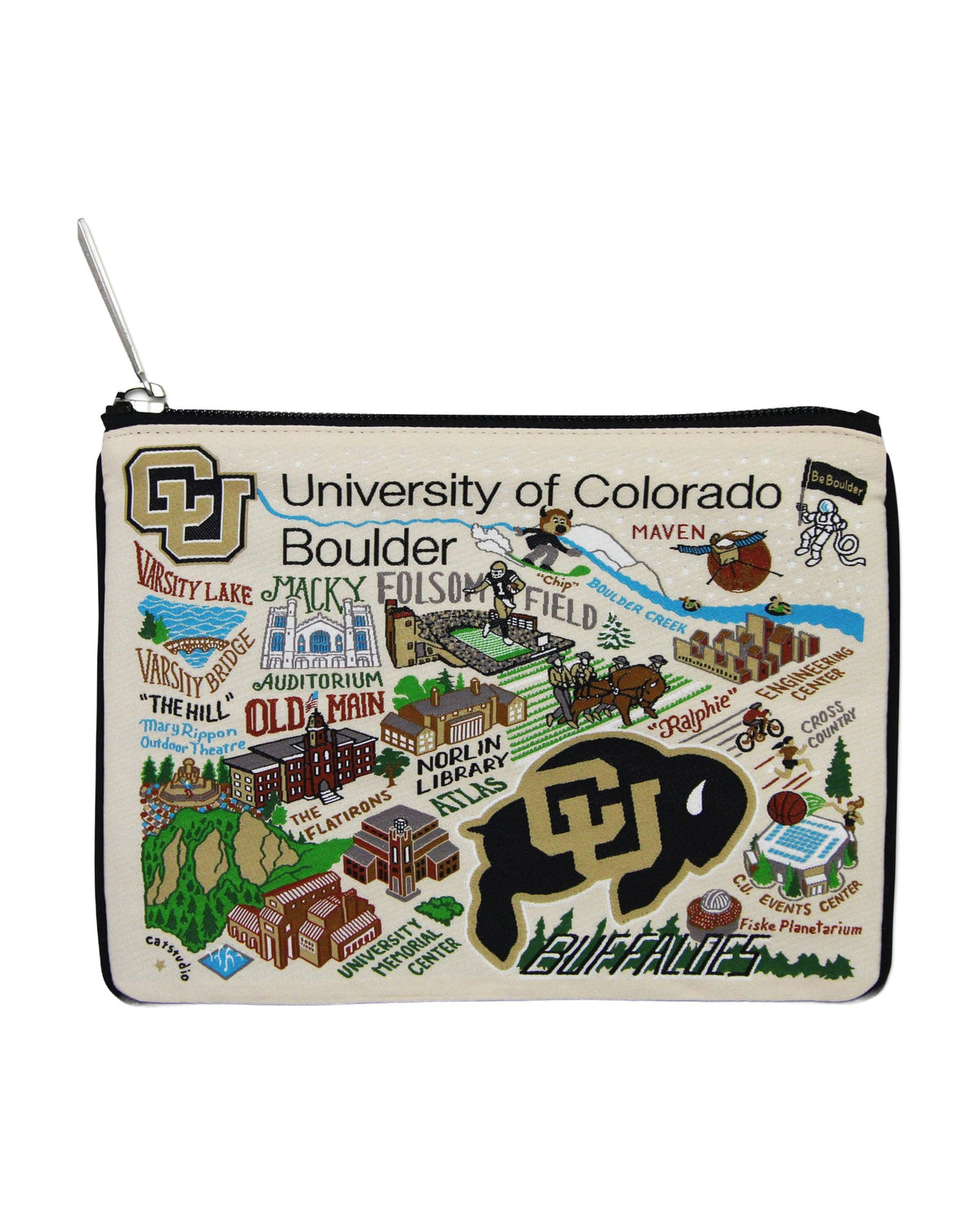 Boulder, University of Colorado Collegiate Zip Pouch