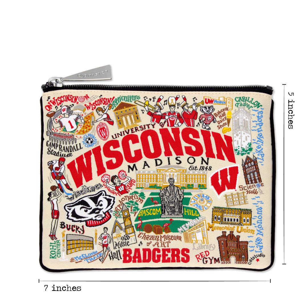 Wisconsin, University of Collegiate Zip Pouch
