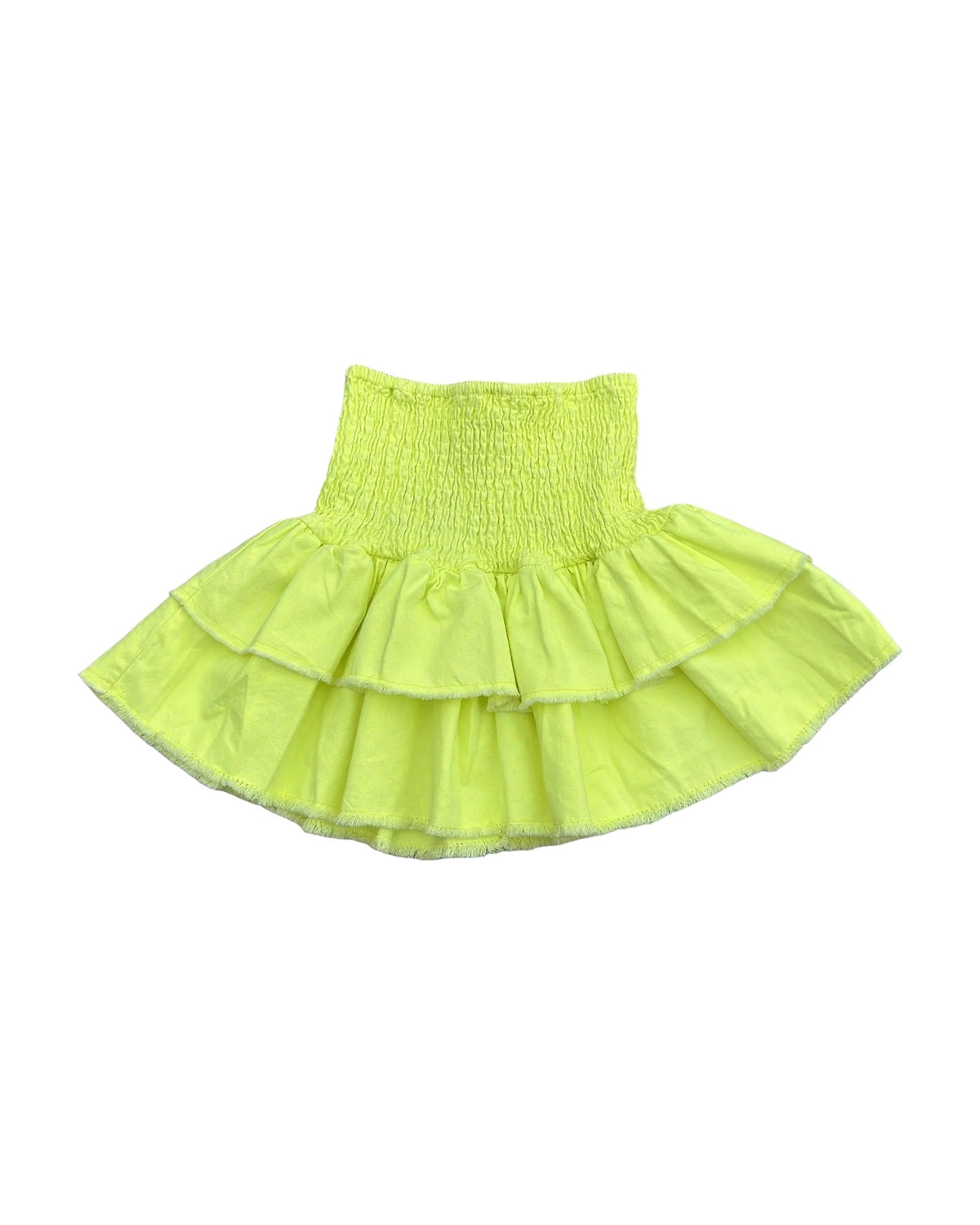 Denim Ruffle Skirt