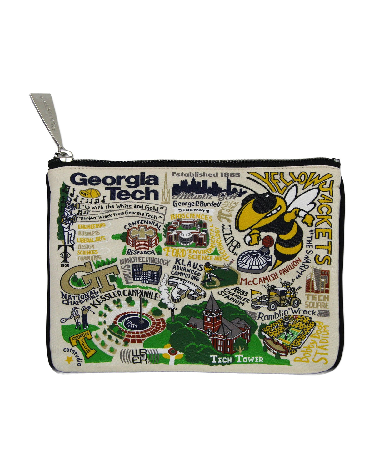 Georgia Tech Collegiate Zip Pouch