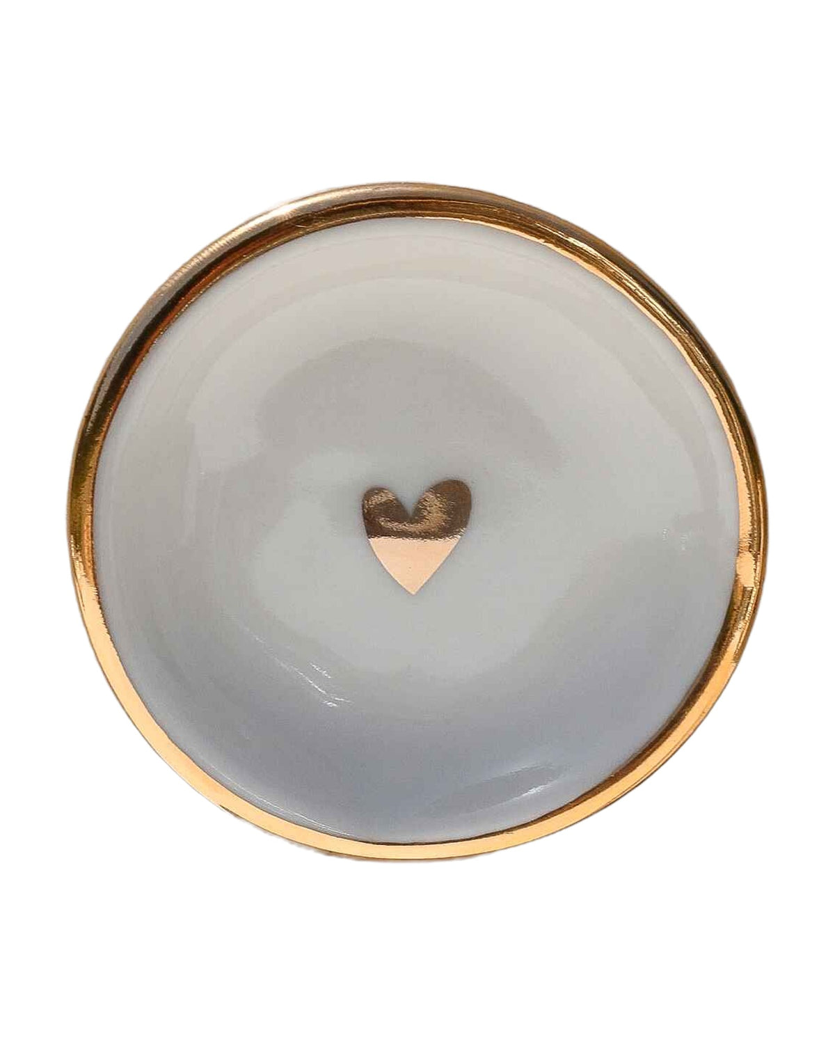 Ring Dish White Heart