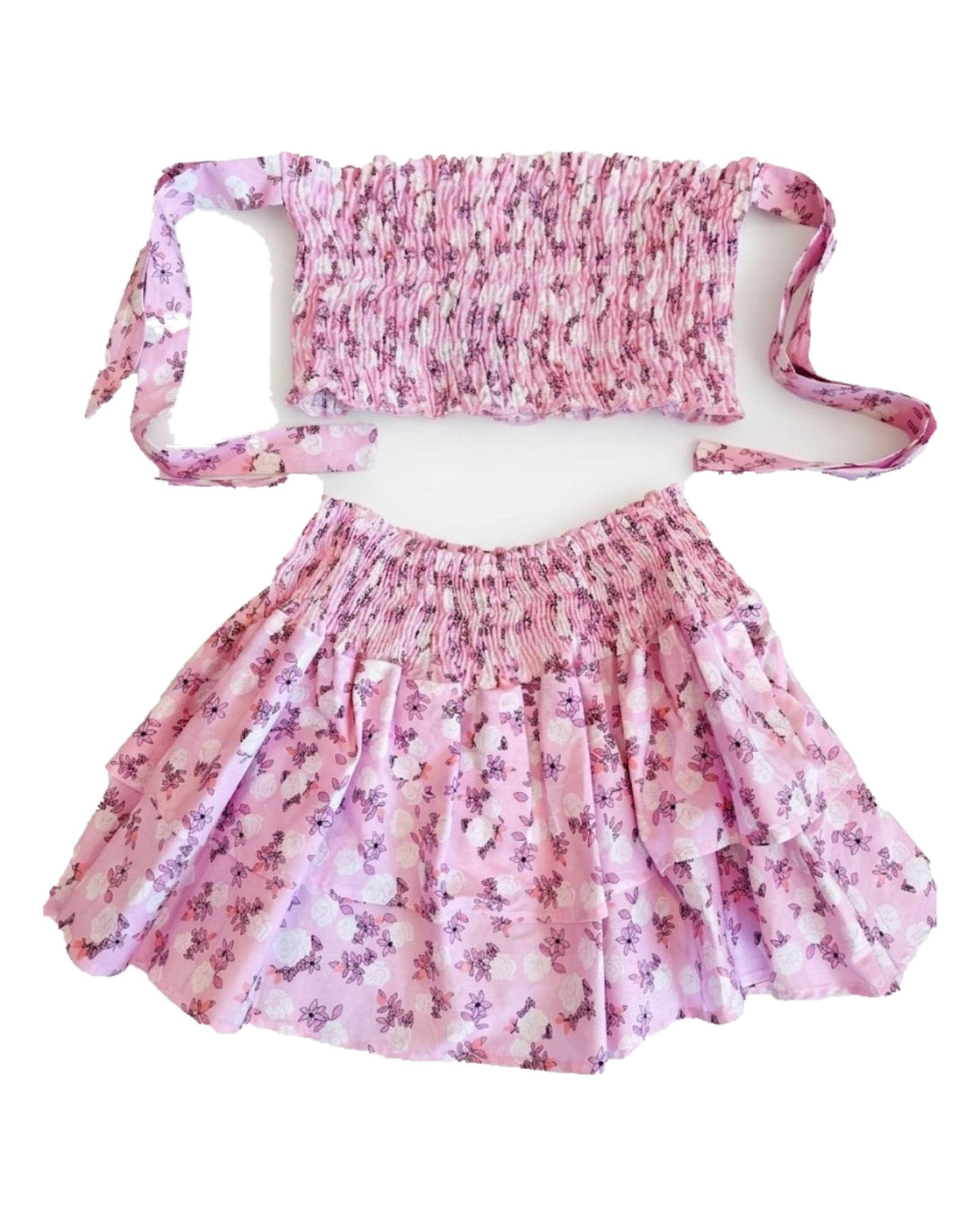Mini Rose Skirt Set