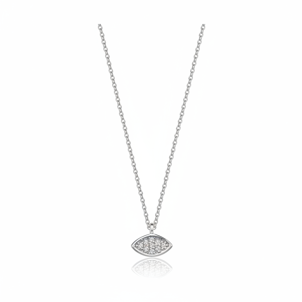 Mystic Gold, Full Diamond Eye Necklace