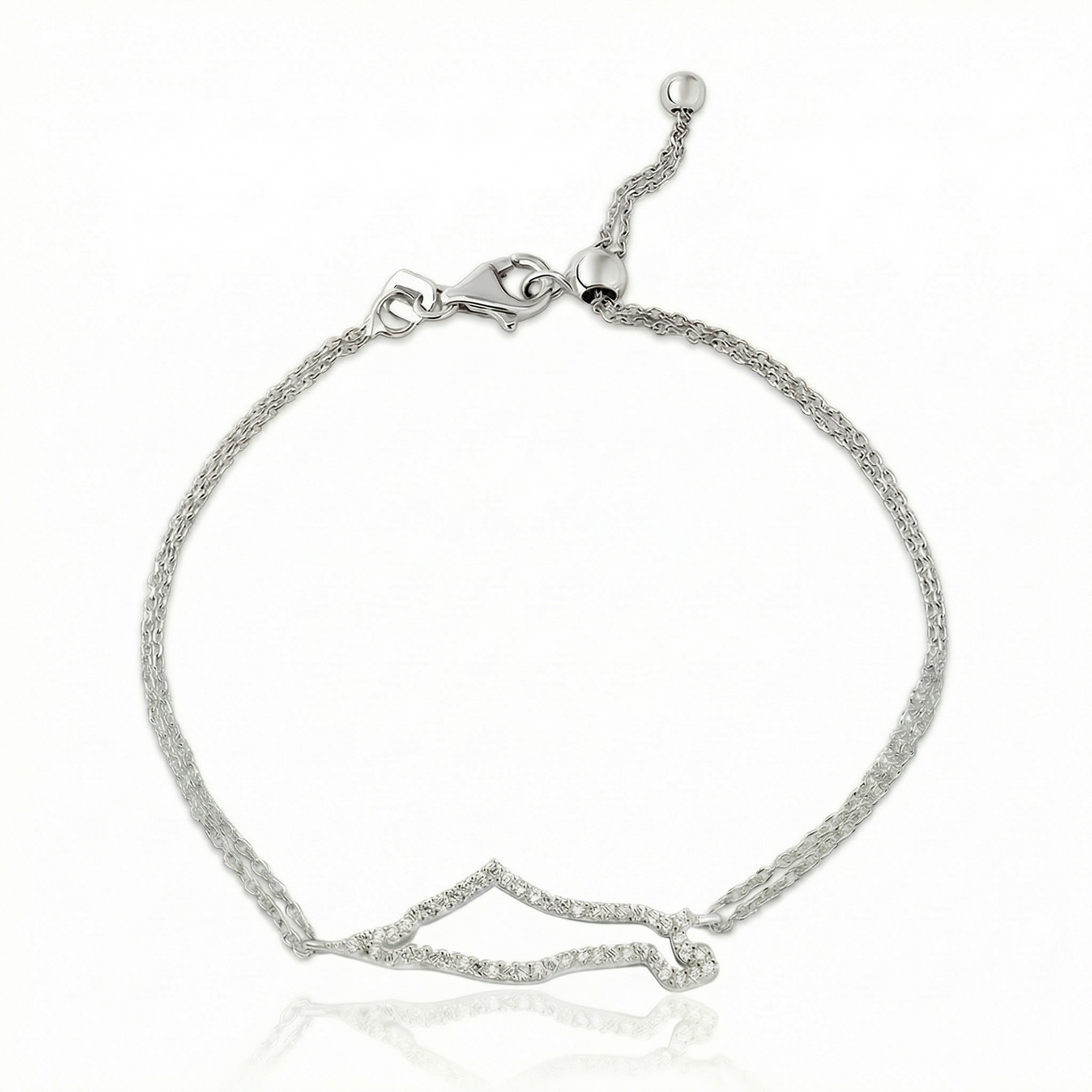 Hollo map of Israel bracelet
