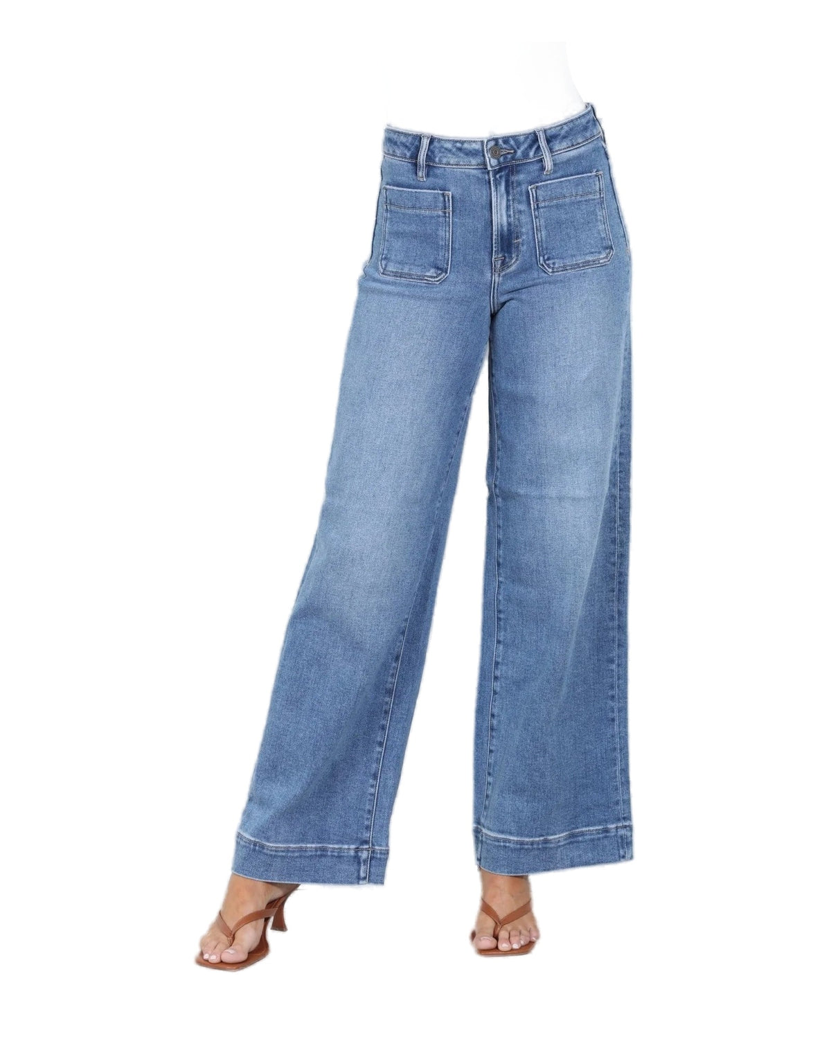 Nori Front Pocket Stretch Wide Leg