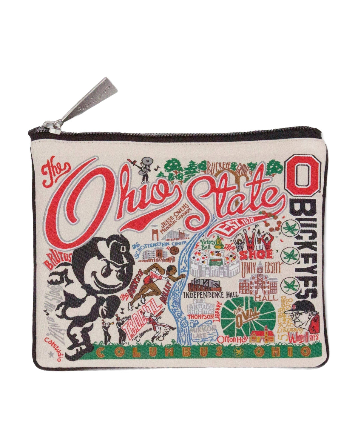 Ohio State University Collegiate Zip Pouch